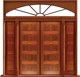10 panel: single door + sidelight on left