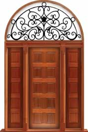 10 panel: single door + sidelight on left
