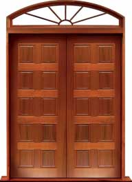 10 panel: single door + sidelight on left