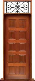 10 panel: single door + sidelight on left