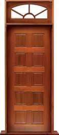 10 panel: single door + sidelight on left