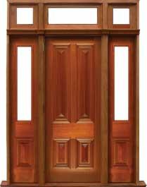 cricket bat: single door + sidelight on right