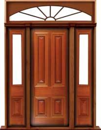 cricket bat: single door + sidelight on right