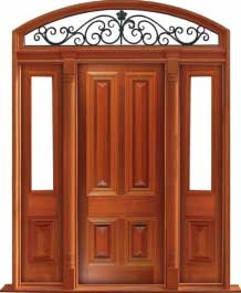cricket bat: single door + sidelight on right