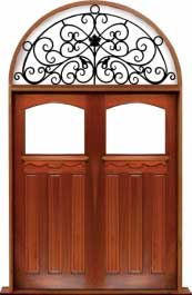 federation archtop: single door + sidelight on right