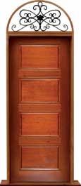 horizontal 4 panel: single door + sidelight on left