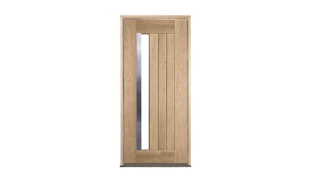 bauhaus oak: door in frame