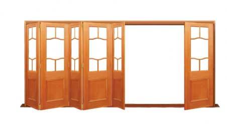 coathanger: six door bifold - 5 one way + 1 flapper