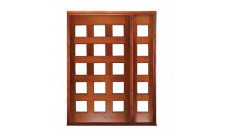 coolum glazed pivot: single door + sidelight on right