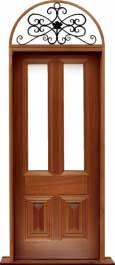 glazed cricket bat: single door + sidelight on left