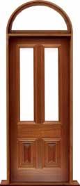 glazed cricket bat: single door + sidelight on left