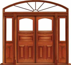 edwardian: single door + sidelight on right