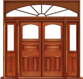 edwardian: single door + sidelight on right