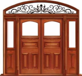edwardian: single door + sidelight on right