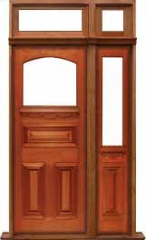 edwardian: single door + sidelight on right