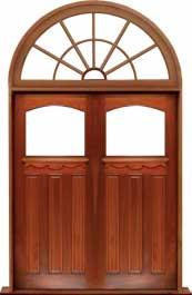 federation archtop: single door + sidelight on right