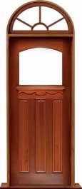 federation archtop: single door + sidelight on right