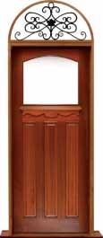 federation archtop: single door + sidelight on right