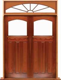 federation archtop: single door + sidelight on right