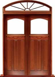 federation archtop: single door + sidelight on right