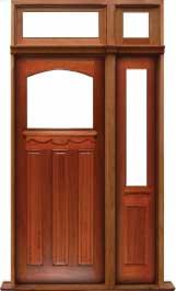 federation archtop: single door + sidelight on right