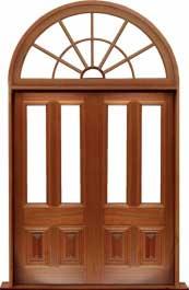 glazed cricket bat: single door + sidelight on left