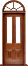 glazed cricket bat: single door + sidelight on left
