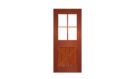 hampton cross brace 4 light: door only