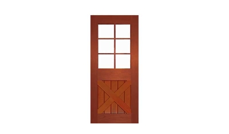 hampton cross brace 6 light: door only