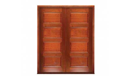 horizontal 4 panel: double door