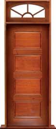 horizontal 4 panel: single door + sidelight on right