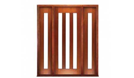 java: single door +  two sidelights