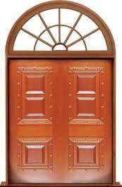 mediterranean: single door + sidelight on left