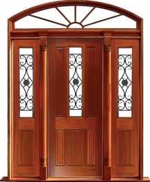 paddington with ironwork: double door + sidelight on left