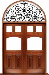 queen anne: double door +  two sidelights