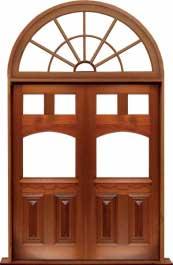 queen anne: double door +  two sidelights