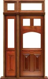 queen anne: double door +  two sidelights