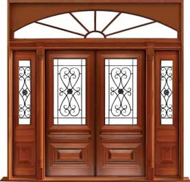 sovereign iron: single door + sidelight on right