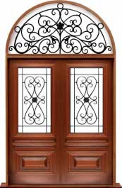 sovereign iron: single door + sidelight on right