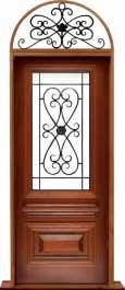 sovereign iron: single door + sidelight on right