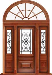sovereign iron: single door + sidelight on right