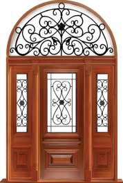 sovereign iron: single door + sidelight on right