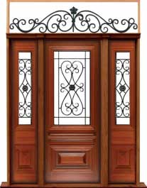 sovereign iron: single door + sidelight on right