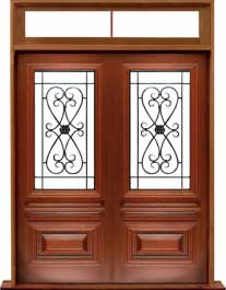 sovereign iron: single door + sidelight on right