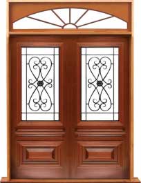 sovereign iron: single door + sidelight on right