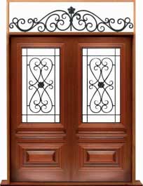 sovereign iron: single door + sidelight on right