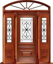 sovereign iron: single door + sidelight on right