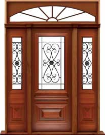 sovereign iron: single door + sidelight on right