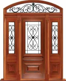 sovereign iron: single door + sidelight on right