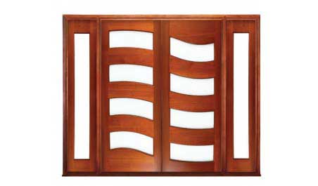 wave: double door +  two sidelights